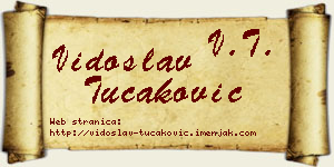 Vidoslav Tucaković vizit kartica